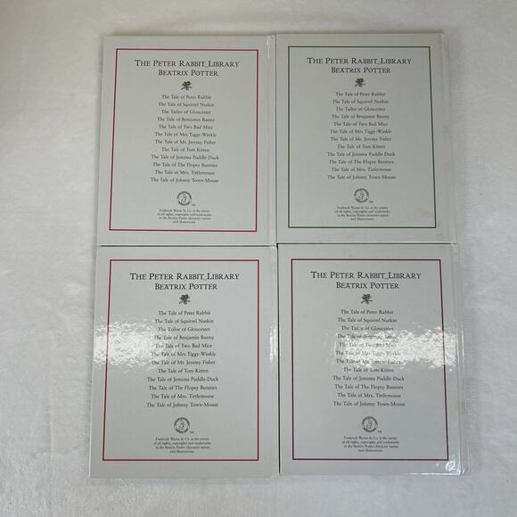 Peter Rabbit Library: 12 Book Box Set by Beatrix Potter 1997 GUC Bnfts Charity - Picture 3 of 12